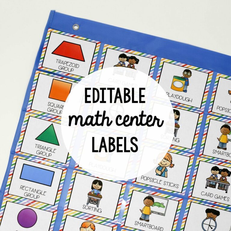 Editable Math Center Labels