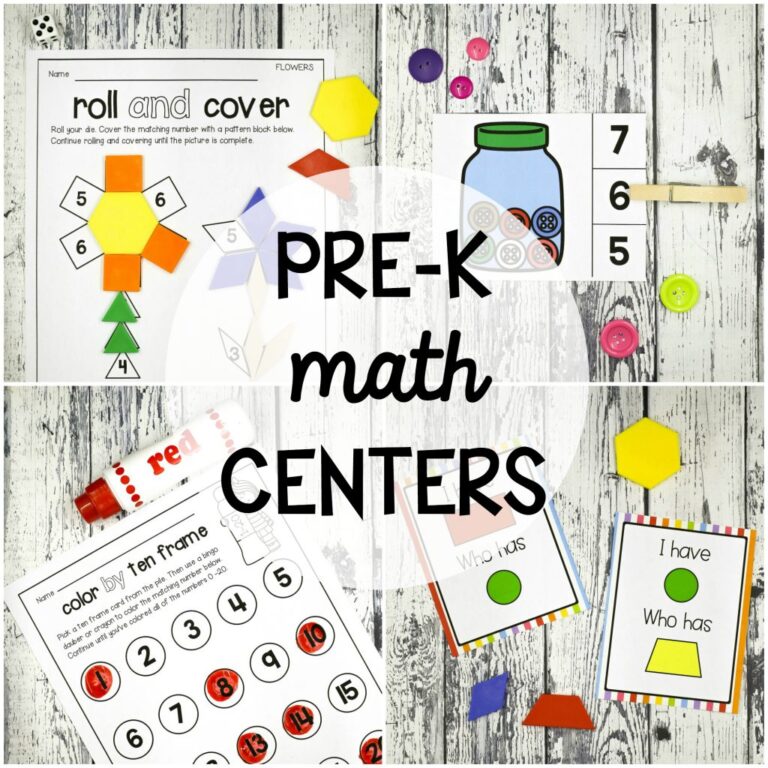 Pre-K Math Centers