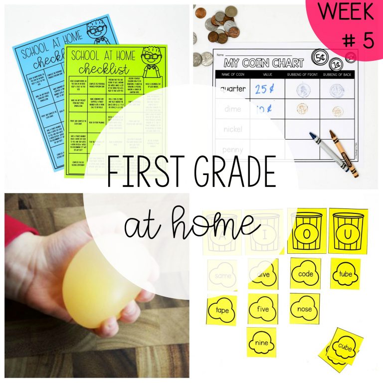 First Grade at Home – Distance Learning #5