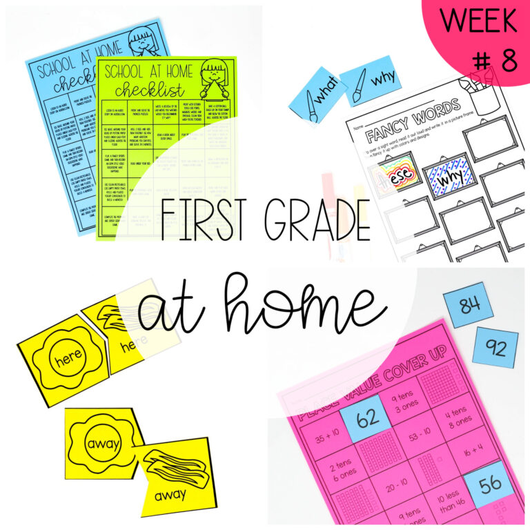 First Grade at Home – Distance Learning #8