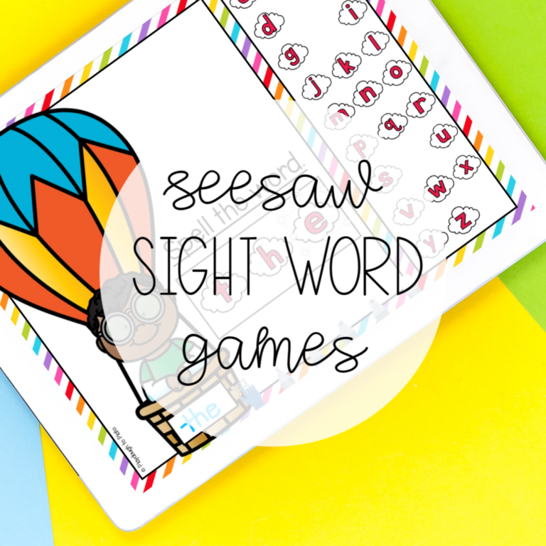 Seesaw Games – Sight Words