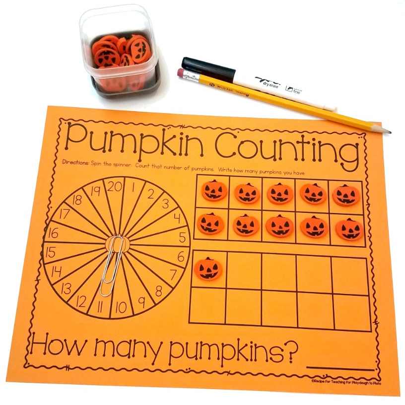 Pumpkin Counting Mats