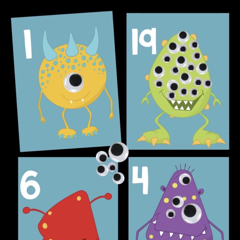 Monster Counting Cards