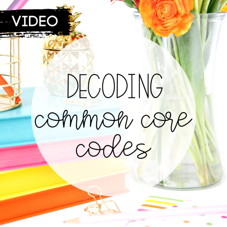 How to Decode Those Funky Common Core Codes
