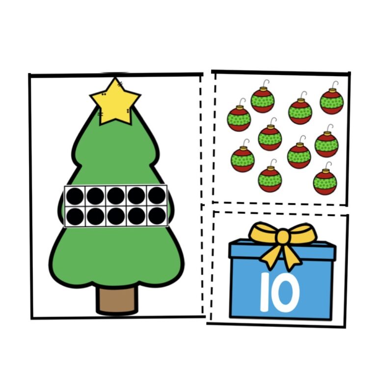 Holiday Number Tree Puzzles