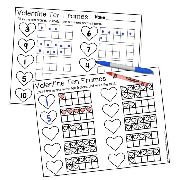 Valentine Ten Frames