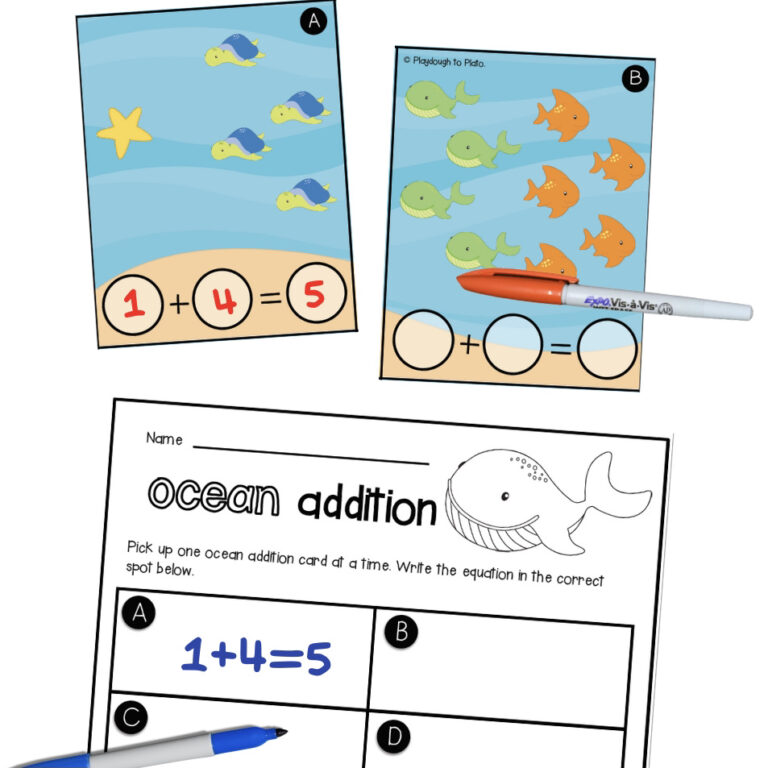 Ocean Write and Wipe Addition Cards