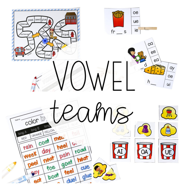 Vowel Team Centers