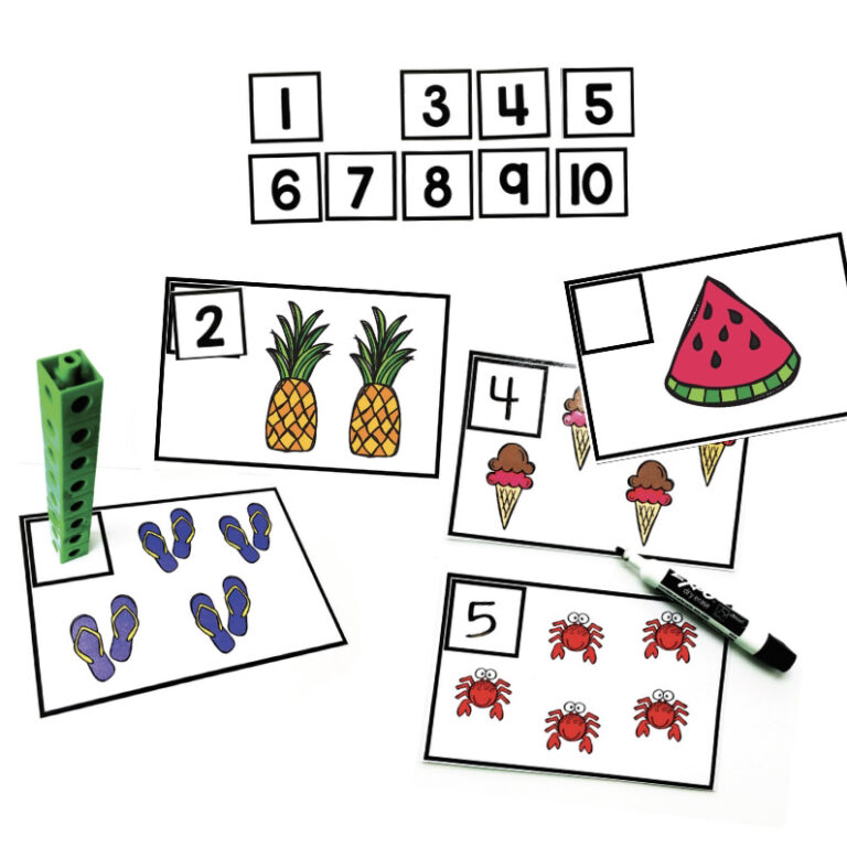 Summer Counting Cards