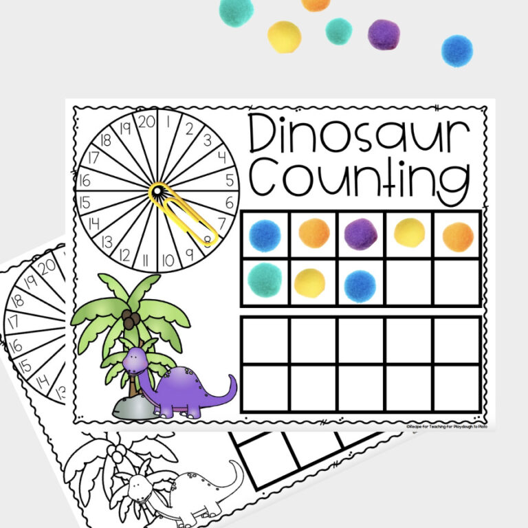 Dinosaur Counting Mat