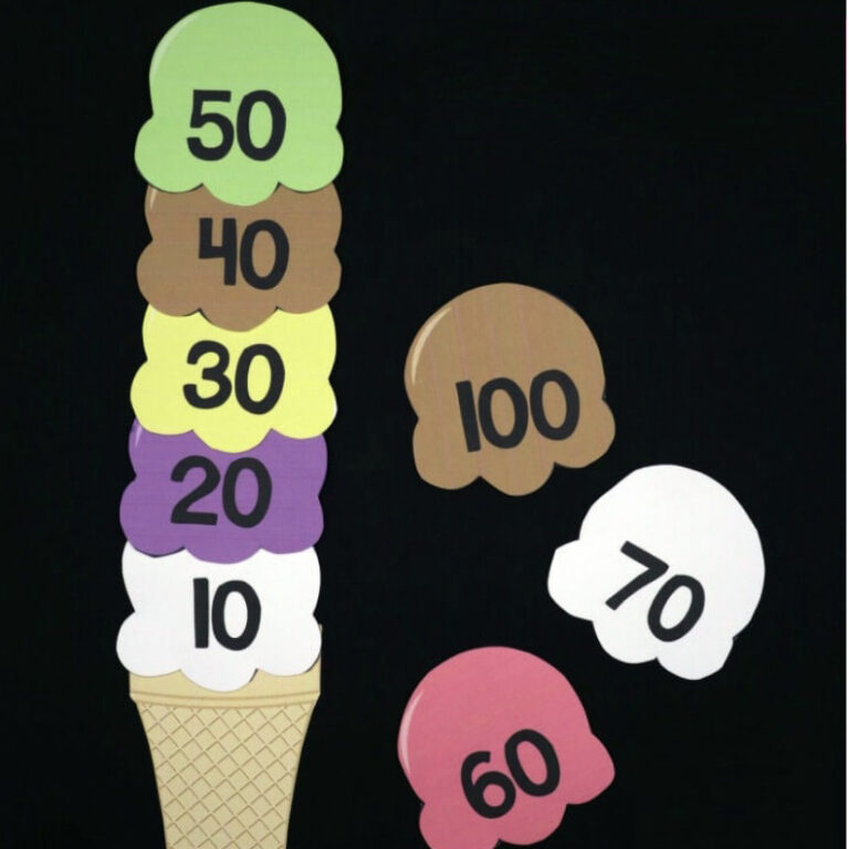 Ice Cream Skip Counting Puzzles