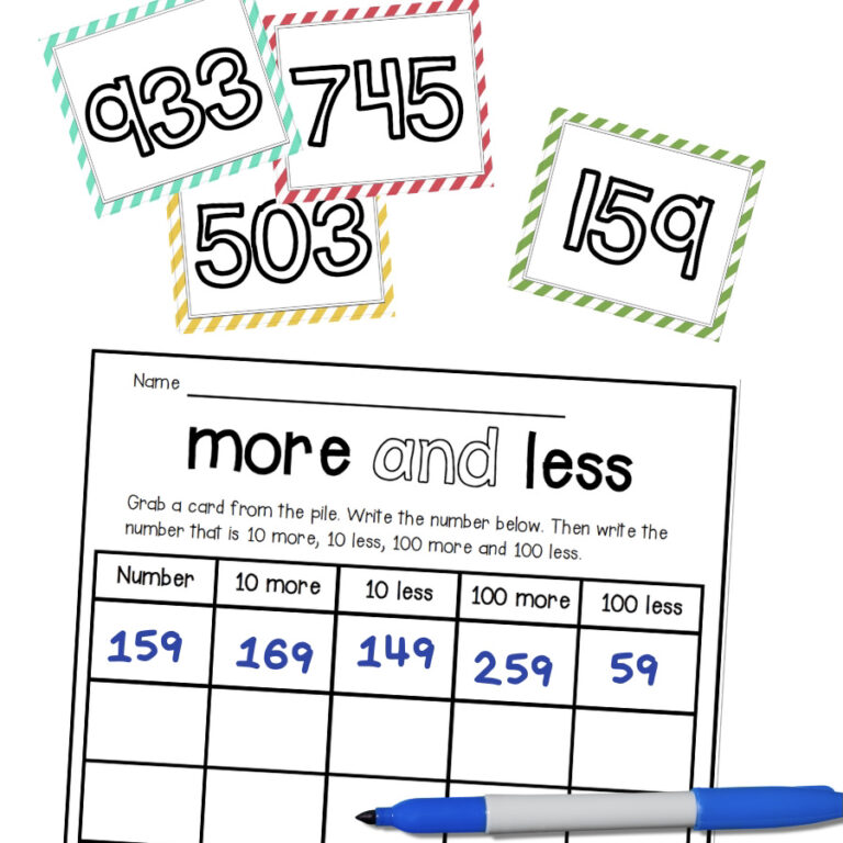 More and Less Number Sense Game