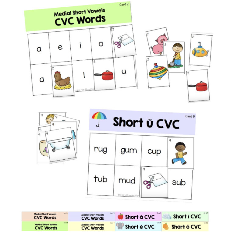 CVC Words Picture Sort