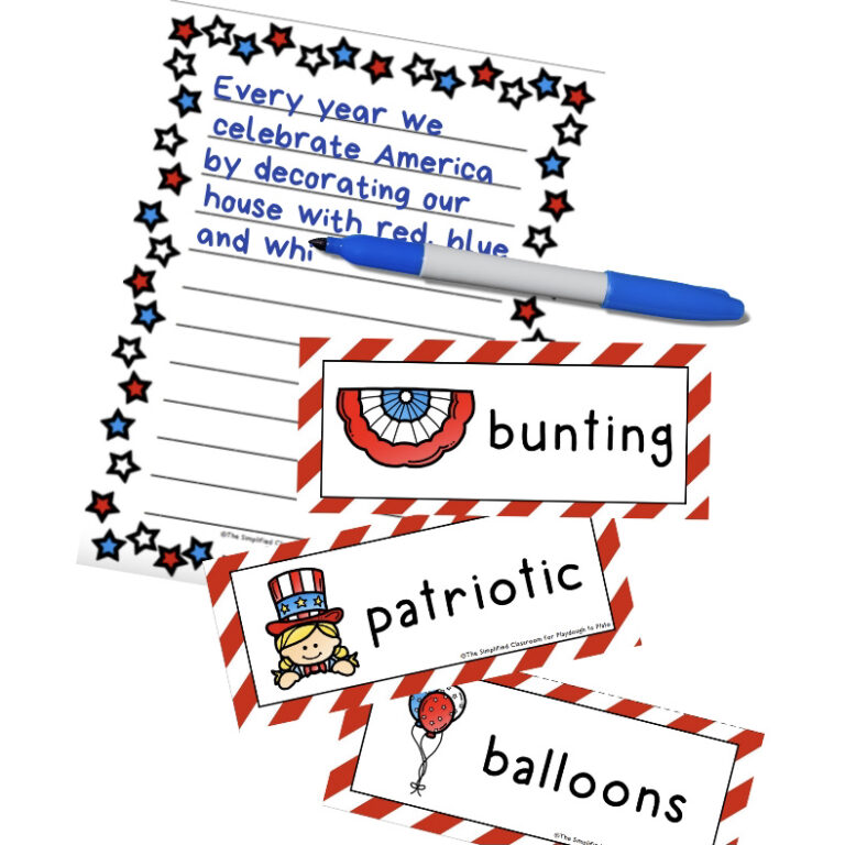 American Themed Writing Activity