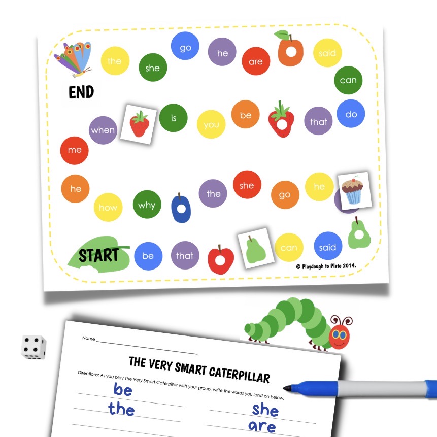 The Very Hungry Caterpillar Sight Word Game