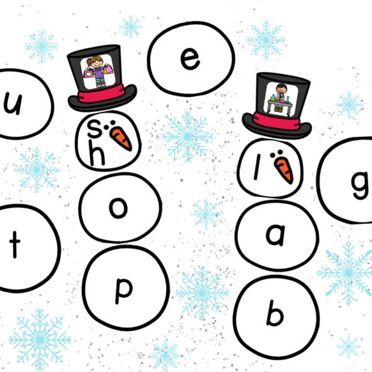 Build a Snowman Word Puzzles