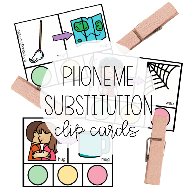 Phoneme Substitution Clip Cards