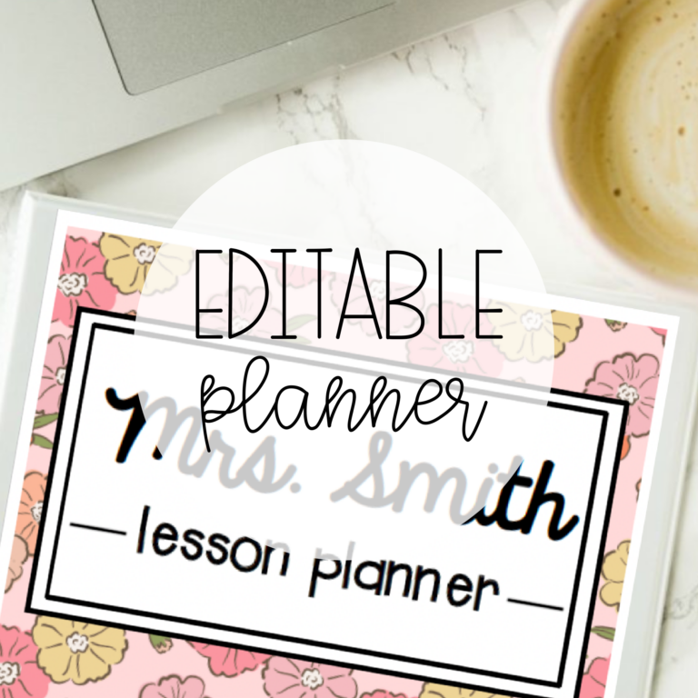 EDITABLE Lesson Planner