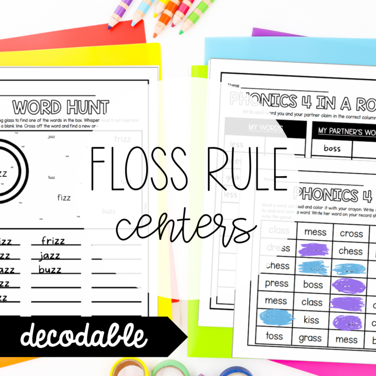Decodable Floss Rule Centers