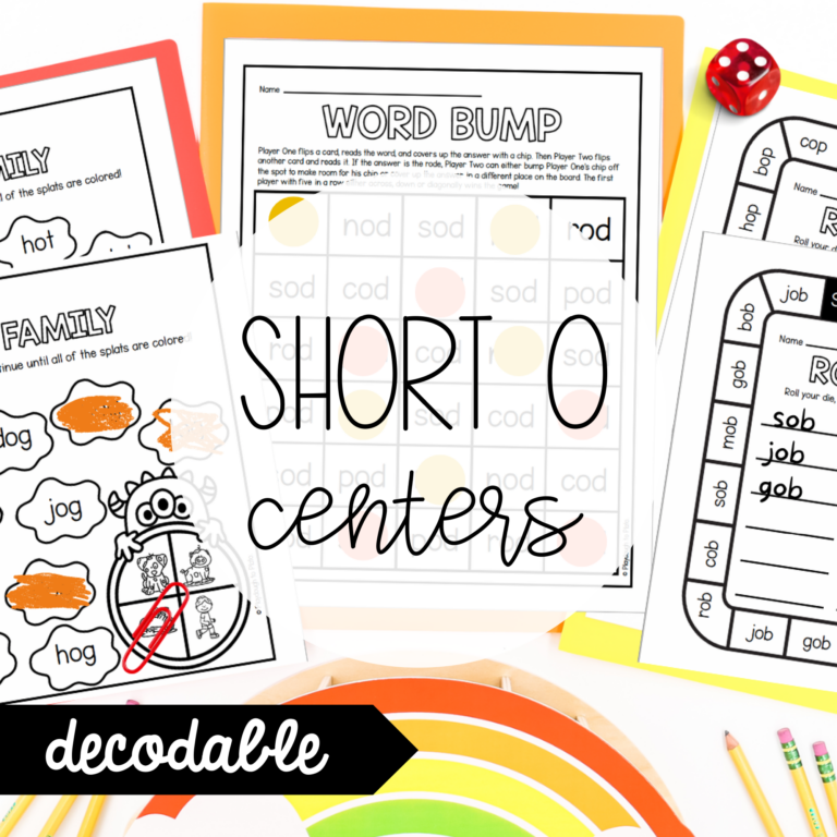 Decodable Short O Centers